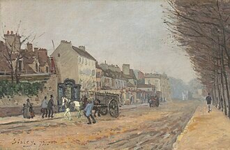 Boulevard Heloise, Argenteuil - Sisley painting