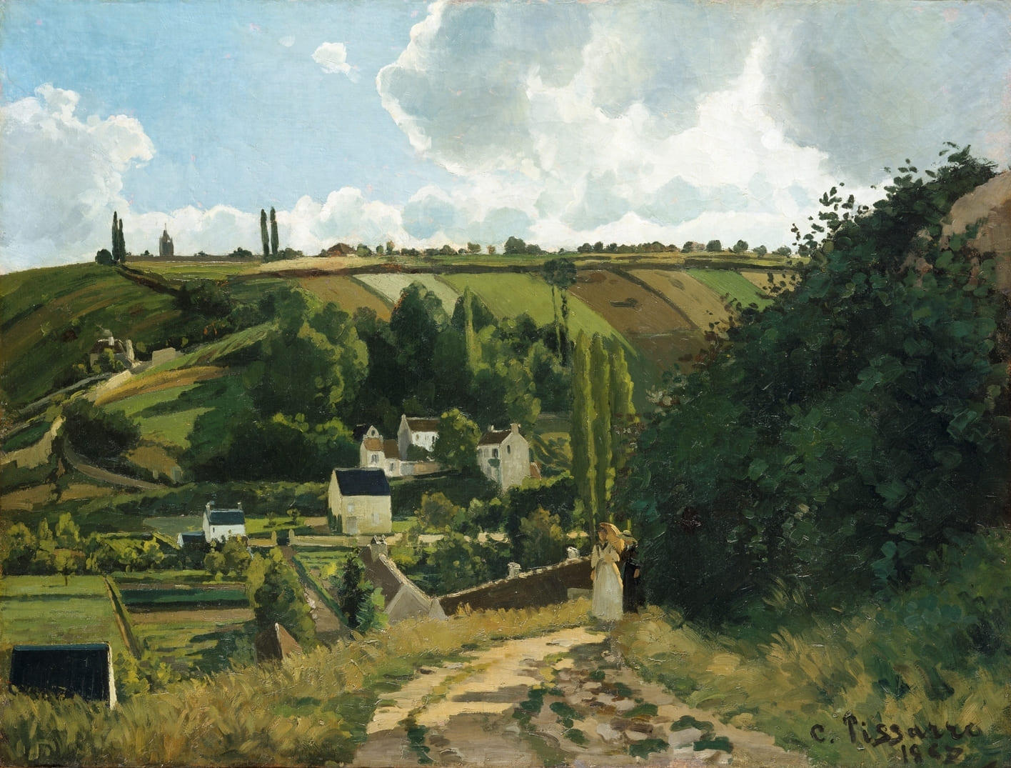 Jalais Hill, Pontoise - Pissarro painting
