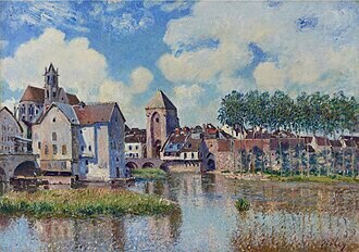 Moret sur Loing - Sisley painting