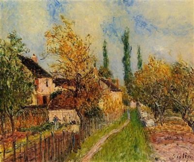 Path at Sablons - Sisley painting