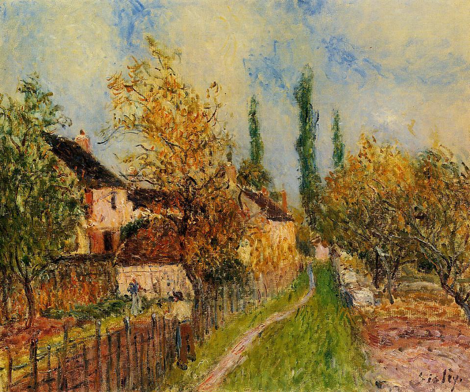 Path at Sablons - Sisley painting