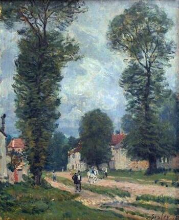 Route to Versailles - Sisley painting