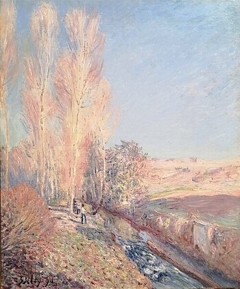 St. Martin's Summers, near Moret-sur-Loing - Sisley painting
