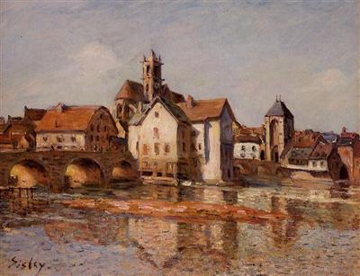 The Moret Bridge - Sisley painting